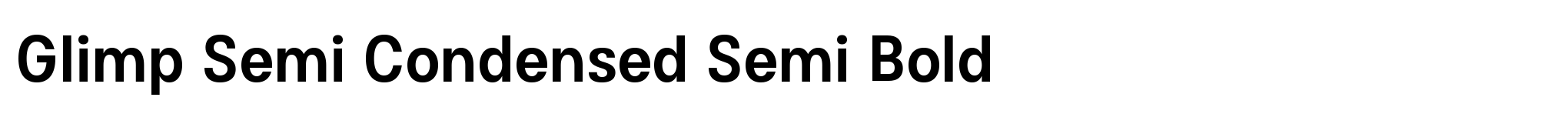 Glimp Semi Condensed Semi Bold image